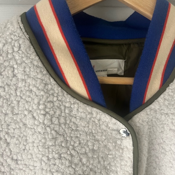 Quilted Nylon and Sherpa Jacket - Picture 3 of 15